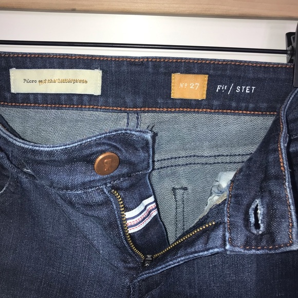 Anthropologie Pilcro Embellished Cuff Crop Jean - Picture 6 of 8